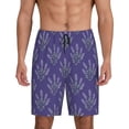 thumbnail image 1 of Fotbe Lavender Flowers Pantalones Cortos de Pijama para Hombre, Ropa de Dormir, Pantalones de Pijama Cortos para Hombre-Medium, 1 of 6