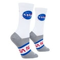 thumbnail image 3 of Cool Socks, Nasa Badges, Womens Crew Length, Funny Graphic Print- Large, 3 of 6