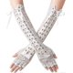 thumbnail image 2 of Guantes sin dedos estilo punk para mujer, guantes rotos para cosplay, para fiesta de disfraces de Halloween, 1 par, 2 of 2
