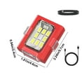 thumbnail image 3 of USB Rechargeable Clip-On Headlamp Red & Blue LED Safety Light for Running Cycling & Night Hiking 3 Brightness Modes & Waterproof, 3 of 5