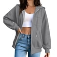 thumbnail image 5 of SwiftWear Women's Zip Up Hoodie Long Sleeve Sweatshirt Hooded Jacket Full Zip with Pockets, 5 of 8