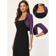 thumbnail image 2 of DARING DIVA Bolero Shrugs Collared Shrugs M Purple, 2 of 5