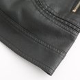 thumbnail image 6 of Scyoekwg Leather Jacket Womens Womens Fall Fashion 2025 Slim Leather Stand Collar Zip Motorcycle Suit Belt Coat Jacket Tops Clothes Black M, 6 of 9