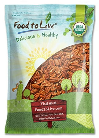 Food To Live ® Organic Pecans (Raw, No Shell) (9 Pounds)