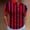 Red, variant on VgaVtl Polo Style Shirts for Men Big and Tall Short Sleeve Summer Tops for Men White Button Striped Running Shirts