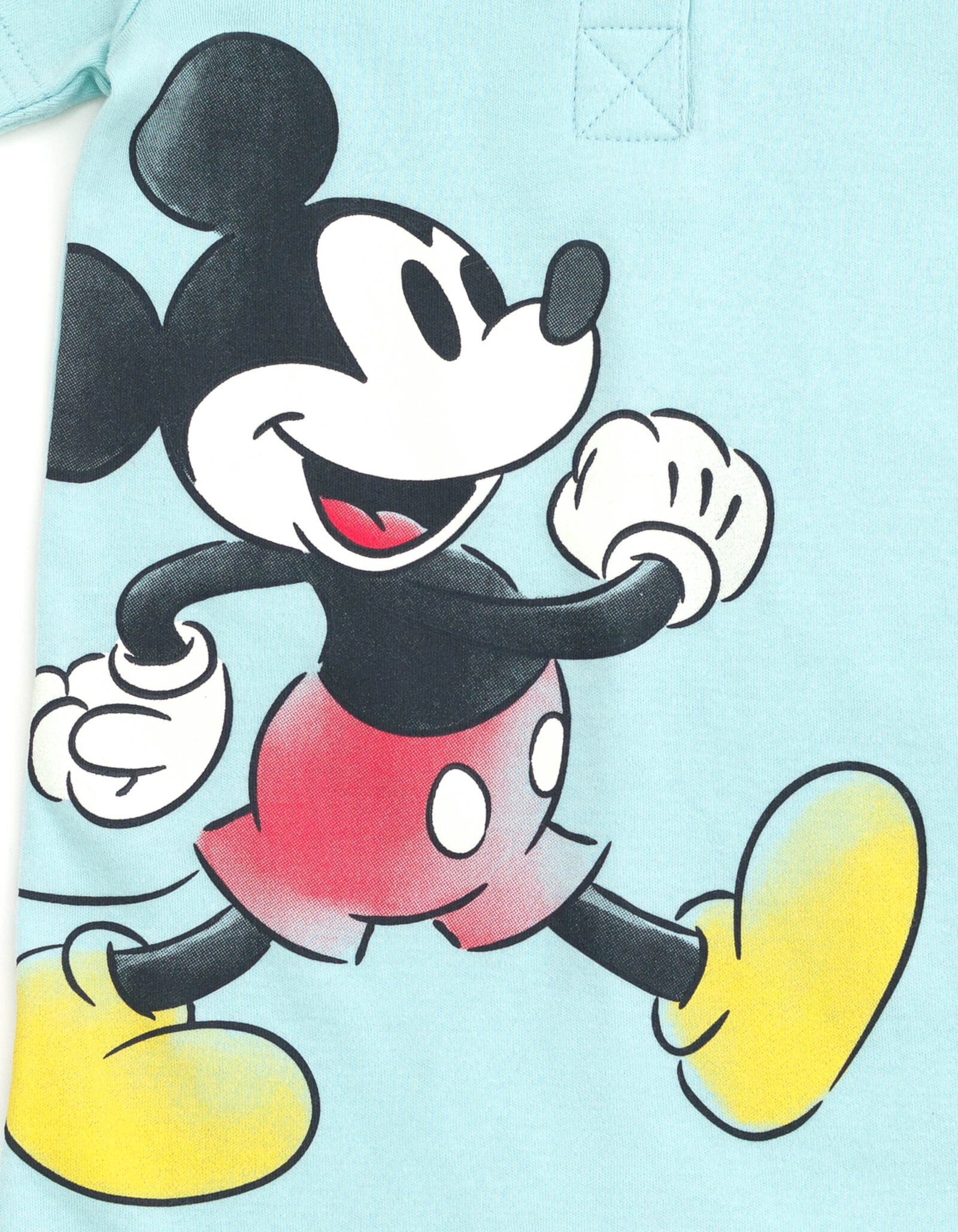 Disney Mickey Mouse Baby Boys' One Piece Romper Set Mickey Blue White