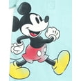 thumbnail image 4 of Disney Mickey Mouse Newborn Baby Boys 2 Pack Rompers Blue / White Big Pose 0-3 Months, 4 of 5