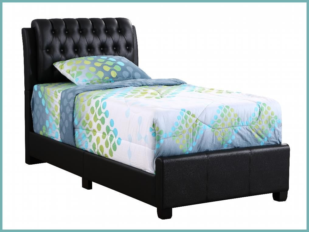 King Size Modern Platform Bed Frame with Robust Construction - Black for Master Bedroom Relaxation