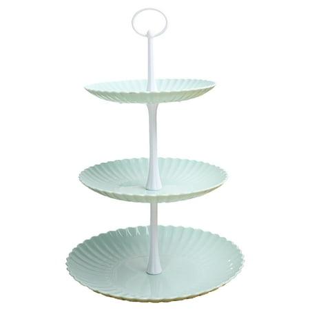

YUEHAO European Three Layer Fruit Tray Cake Rack Fruit Layered Tray Multifunctional Bird Feeder C