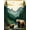 Brown Green Beige, Pattern 1, variant on Design&I 8'x10' Washable Area Rug Extra Large Skid-Resistant Low Profile Cabin Cub Wildlife Woodland Forest Border Bathroom Sunset Medieval for Living Room, Family