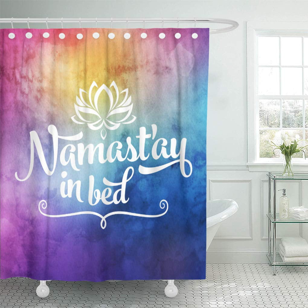 Yusdecor Name Namaste Mandala Funny Bathroom Decor Bath Shower Curtain 66x72 Inch Walmart Canada