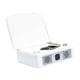 thumbnail image 3 of Reproductor de discos de vinilo, dispositivo para escuchar música, regalo, altavoz decorativo resistente, reproductor inalámbrico de tocadiscos para acampar, interior y hogar. Blanco, 3 of 9
