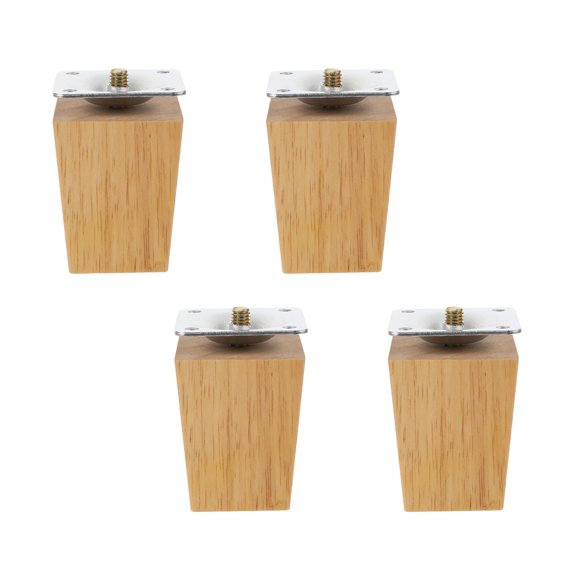 KAKOWELY Wooden Table Legs 4pcs Wooden Table Legs Decorative Furniture Leg Sofa Feet Furniture Support Feet3.94"X1.97"X1.57"