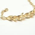 thumbnail image 2 of Fashion alloy with full of diamonds leaf bracelet bridal wedding Valentine's Day female gold leaf bracelet gold average size, 2 of 8