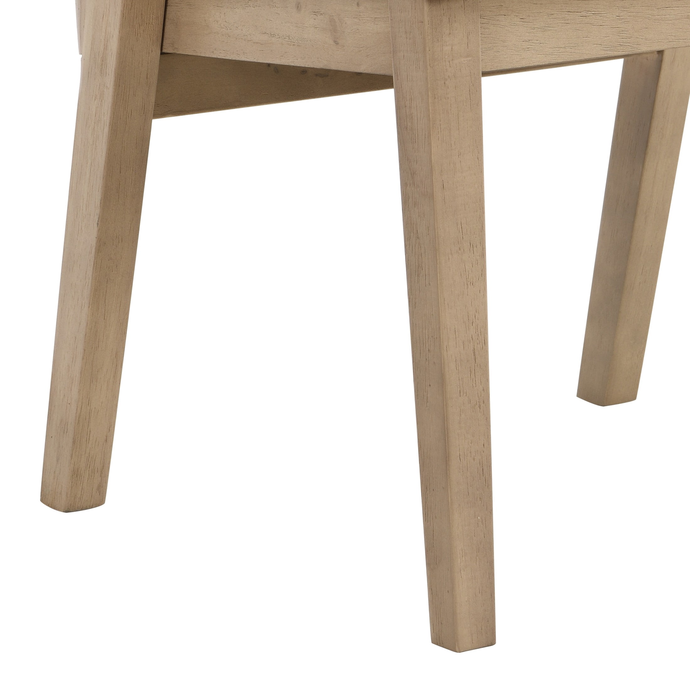 Christopher Knight Home Wood Dining Chairs with Cane Rattan Backrest, Light Ash+Beige, Set of 4