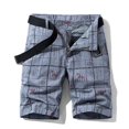 thumbnail image 2 of Fesfesfes Mens Shorts Elegant Cargo Short Loose Casual Straight Leg Walkshort Mid-Length Shorts Clearance, 2 of 3