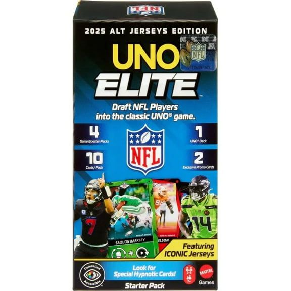 UNO Elite NFL 2025 Alt Jerseys Edition Football Starter Pack