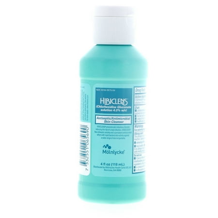 Hibiclens Antiseptic Skin Cleanser 4 Oz 2 Pk | Chlorhexidine Gluconate 4% Solution | Foam Pump | Antimicrobial Spray | Wound Cleanser | Antibacterial Body Wash | Wound Care Products