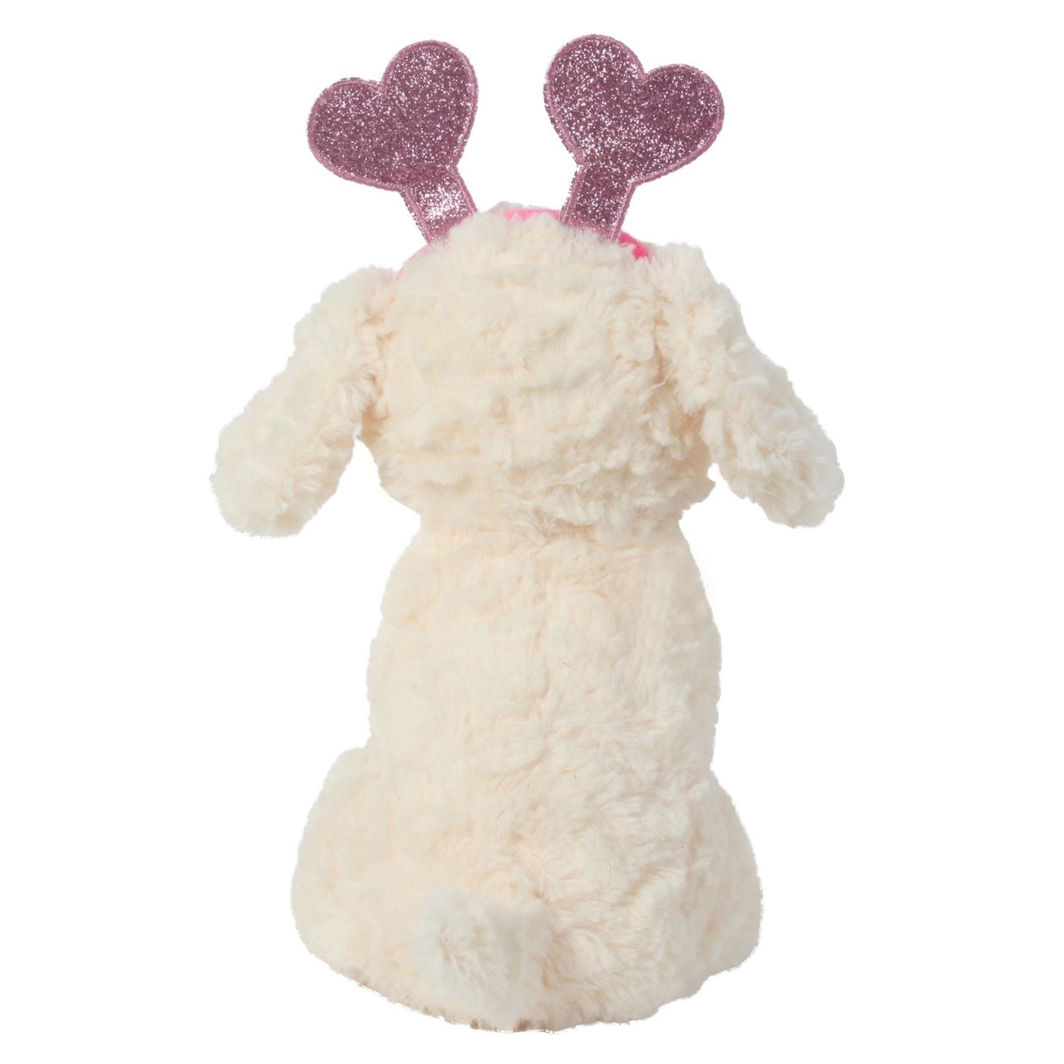 Une façon de célébrer la Saint-Valentin un chien avec un serre-tête en peluche