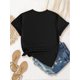 thumbnail image 5 of 1pc Women'S Fashionable Polyester T-Shirt with "All The Pretty Girls Roll Like This" Print, Casual Crew Neck, Medium Stretch Knit Fabric, Alphabet Pattern, for All Seasons, 5 of 8