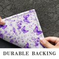 thumbnail image 6 of White Purple Butterfly Flower Pattern Door Rugs,Washable Non Slip Door Mats Indoor,Decorative Door Mats,Entry Mat Indoor for Entrance,Bedroom,Kitchen,Bathroom,16"x24", 6 of 6