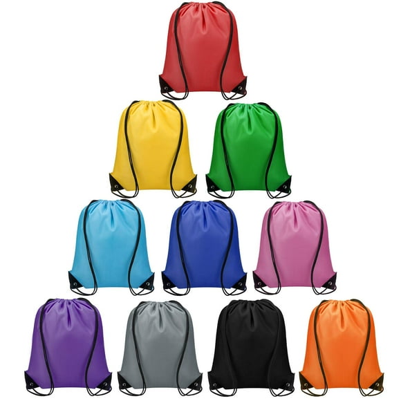 Mochila con cordón Vorspack Bulk, 10 unidades, 10 colores, 40 x 34 cm