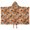 Football and Text Orange Pattern, variant on Football and Splash Navy Pattern Hooded Bath Towel Wrap for Teens Ages 3 To 12, Soft Lightweight Quick Dry Microfiber Bath Beach Pool, 50"x30"