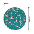 thumbnail image 3 of Disketp Giraffes Doing Various Yoga Small Mouse Pad 7.9x7.9 Inches,Washable Round Mousepad For Office Laptop Computer,Non-Slip Rubber Base Mouse Pads For Wireless Mouse, 3 of 9