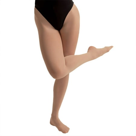 Silky Adult Dance Shimmer Footed Tights-Toast-Small 