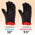 thumbnail image 5 of Brown Jersey Gloves for Women and Men, 9.5 Inch. Pack of 288 144 Pairs Red Fleece Lined Polyester and Cotton Jersey Work Gloves with Open Cuff. Washable Cotton Gardening Gifts, 5 of 8