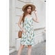 thumbnail image 4 of V Neck Sleeveless Sundresses Wave Flower M, 4 of 5