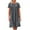 Gray C, variant on Bovxnpu Womens Summer Dress, Women's Plus Size Casual T Shirt Dress, Women's Cotton And Linen Dress Long Sleeveless Solid Color Dress With Pocket Skirt S