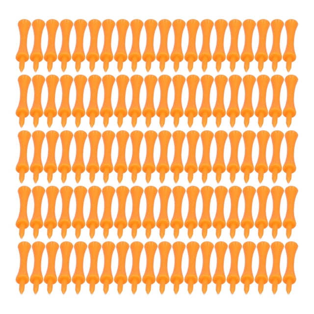 Accesorios deportivos NikouMX 100 piezas tees de golf estables de plástico naranja 70 mm