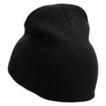 thumbnail image 2 of Infinity Embroidered 8 inch Acrylic Short beanie - Black OSFM, 2 of 5