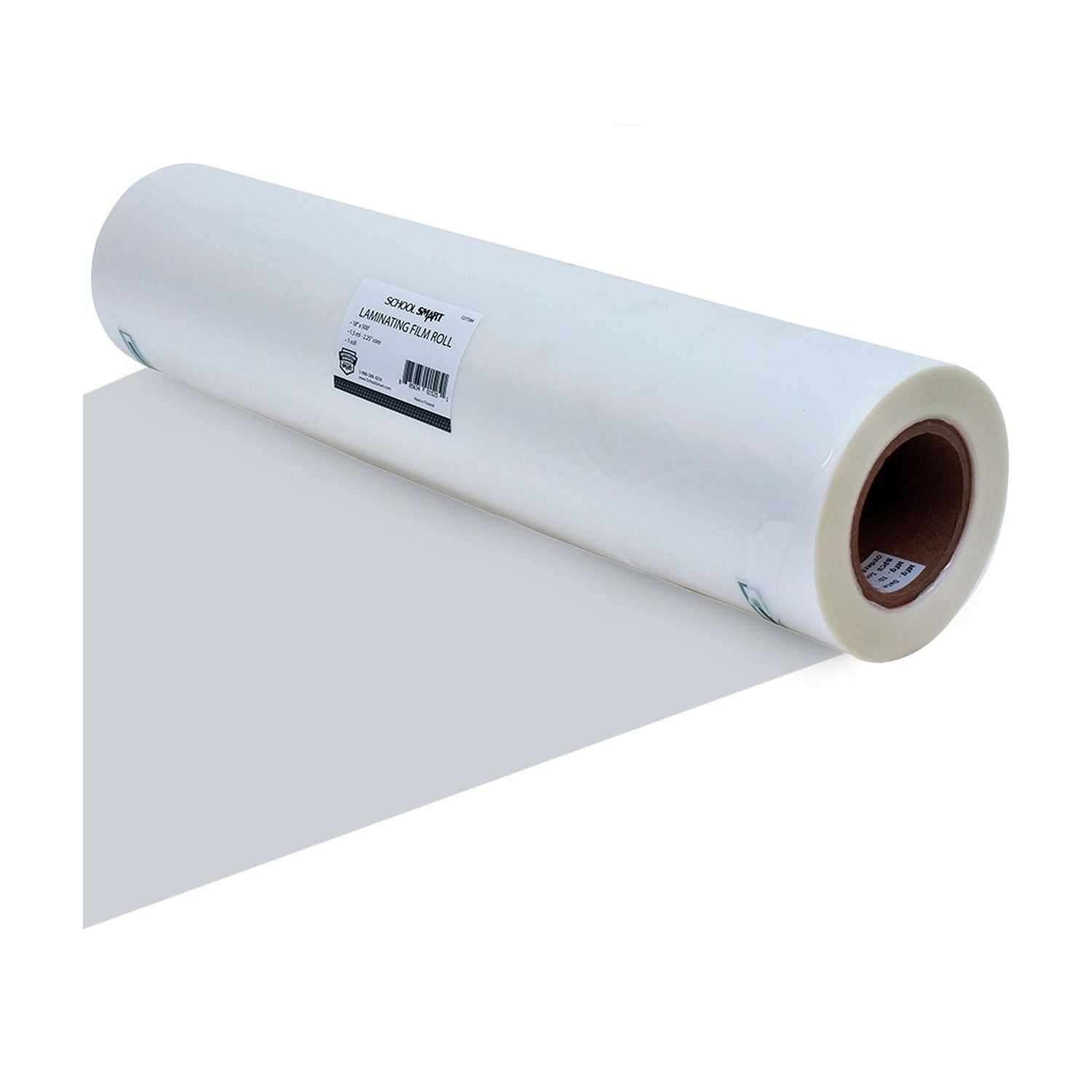 School Smart Laminating Film Roll, 18 Inches x 500 Feet, 1.5 mil Thickness