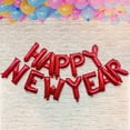 thumbnail image 6 of Happy New Year Balloons 2026 - Reusable Foil Letter Set, Photo Backdrop Decor, Party Scene Supplies for Nye Celebrations, 6 of 7