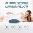 thumbnail image 4 of Lumbar Support Pillow Ergonomic Memory Foam Lumbar Pillow, Relieve Back Pain, CMFY Breathable & Detachable & Washable, Perfect Back Pillow for Office Chairs, Car Seats, Beds (Blue), 4 of 6