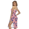 thumbnail image 2 of Abstract American Flag Printed Cross Back Cami Dress, American Flag Fashion Summer Maxi Sexy Casual Dress For Women. Gifts For Us Independence Day, 4Th Of July, 2 of 4