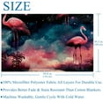 thumbnail image 5 of Starry Flamingos Microfiber Throw Blanket - Soft and Warm Printed Blanket for Sofa, Bed, Couch, Office, and Camping, 5 of 6