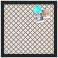 thumbnail image 2 of PinPix 15x15 Custom Cork Bulletin Board Light Brown Clover Poster Board Has a Fabric Style Canvas Finish, Framed in Light Brown Clover, by ArtToFrames (PinPix-540), 2 of 5