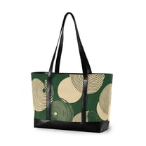 FORMRS Laptop Tote Bag for Women with 15.6" Computer Compartments Handbag, Beige Abstract