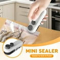 thumbnail image 6 of Mini Bag Sealer With Cutter and Magnet, 2 in 1 Mini Bag Sealer, Handheld TYPE-C Rechargeable Bag Sealer, Portable Handheld Chip Bag Sealer for Snack Food, 3.93x1.29x1.49 Inch, Digital Display Version, 6 of 8
