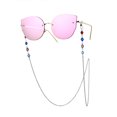 thumbnail image 1 of Moda Unisex hombres mujeres diamantes de imitación gafas cadena aleación gafas cordón correa cuerda (plata), 1 of 10