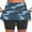 Blue#1, variant on Women's Stylish Flowy Yoga Skirt Shorts,Women's Summer Camouflage Print Pleated Tennis Skirts Stretchy Yoga Fake Two Piece Shorts Skirt Gray XL