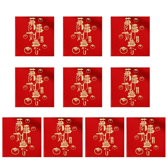 Manunclaims 10Pcs New Year Red Envelopes 2023 Year of The Rabbit Red Envelopes Chinese Red Pocket for Festival