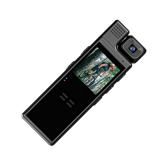 QualitChoice Enregistreur Vidéo Portable Mini Objectif Rotatif à 180° Haute Définition 1080P Vidéo