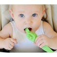 thumbnail image 2 of oogaa Home Baby Feeding Spoon Gentle on Gums Fun Shape Toddlers Love Tugboat, Green, 2 of 3