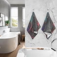 thumbnail image 5 of Coolnut Bathroom Hand Towels 2 Pcs Unicorn Tribal Print, Cotton Bath Towels Lightweight Quickdry for Bathroom Ktichen Travel Gym, 16"×28", 5 of 6