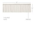 thumbnail image 4 of VHC Brands Tobacco Cloth Antique White Fringed Valance Farmhouse Cotton Window Treatment for Your Country Cottage Kitchen or Bathroom 16x90, 4 of 8