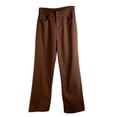 thumbnail image 1 of xiaxaixu Straight-leg Jeans, High Waisted Solid Color Denim Pants with Pockets, 1 of 9